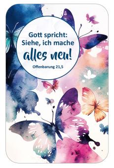 10er-Set - Mini-Scheckkarten-Kalender 2026 - Schmetterling 